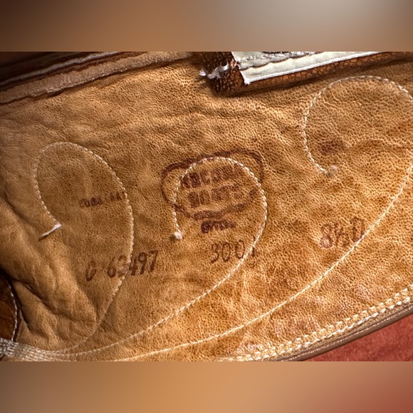 Vintage Nocona Boot Co. Cat Paw Heel G63497 Brown Cowboy Boots Men’s 8.5D USA - Picture 9 of 11